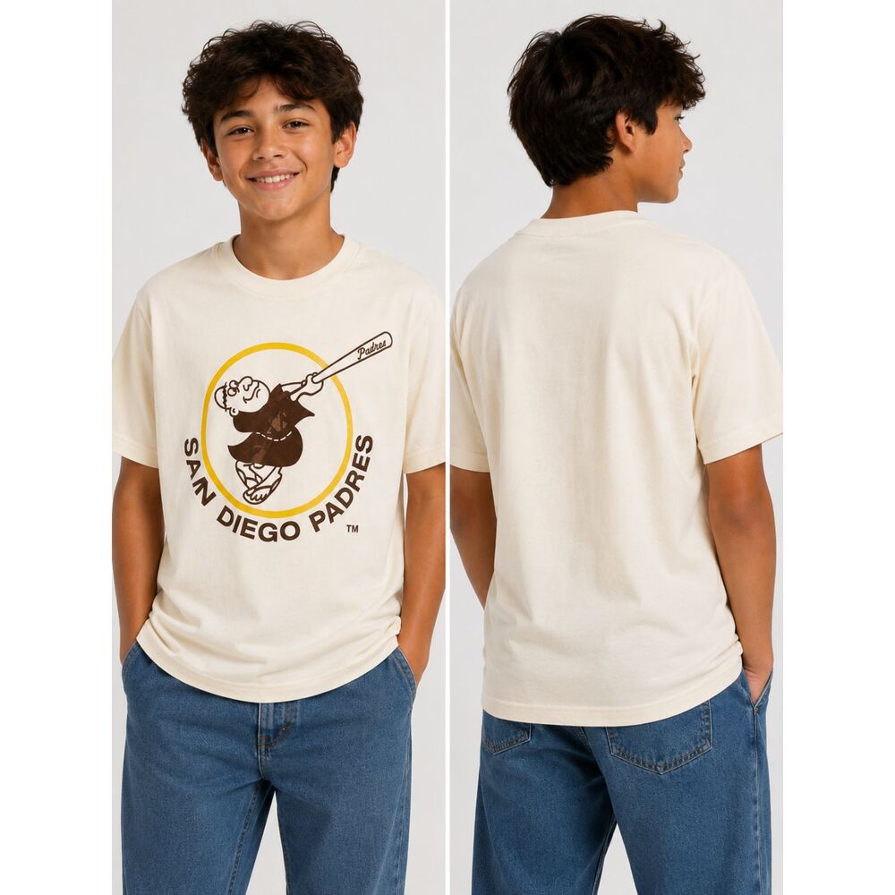 Mitchell & Ness San Diego Padres Cooperstown Emblem T-Shirt Youth XL NWT